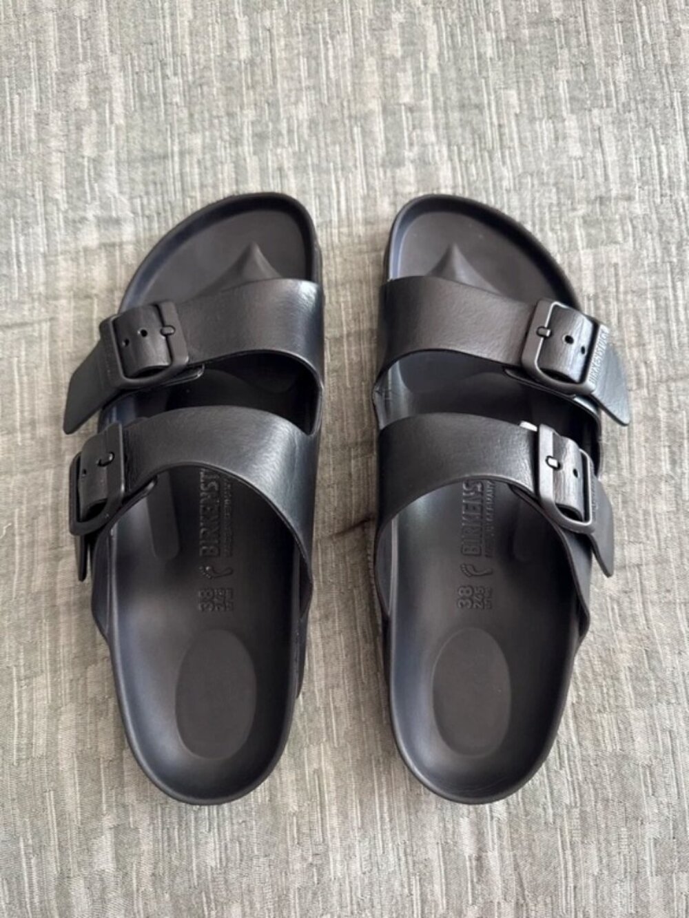 Birkenstock Kids Black Double Buckle EVA Sandals US size 7.5 EU size 38